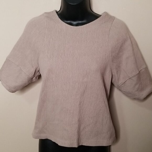 Madewell Ottoman jacquard button back top - Picture 5 of 9
